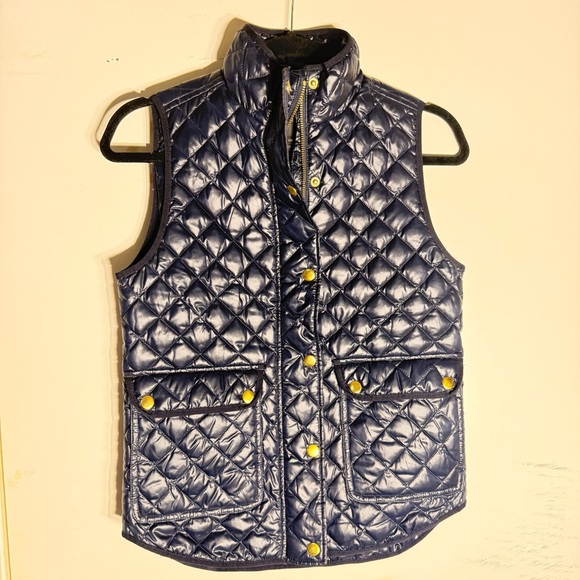 J. Crew Jackets & Blazers - J.Crew Quilted Puffer Vest Navy XXS